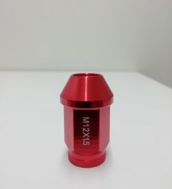 Alumiinimutterisarja punainen 1,5mm nousu, 12mm, 16 kpl