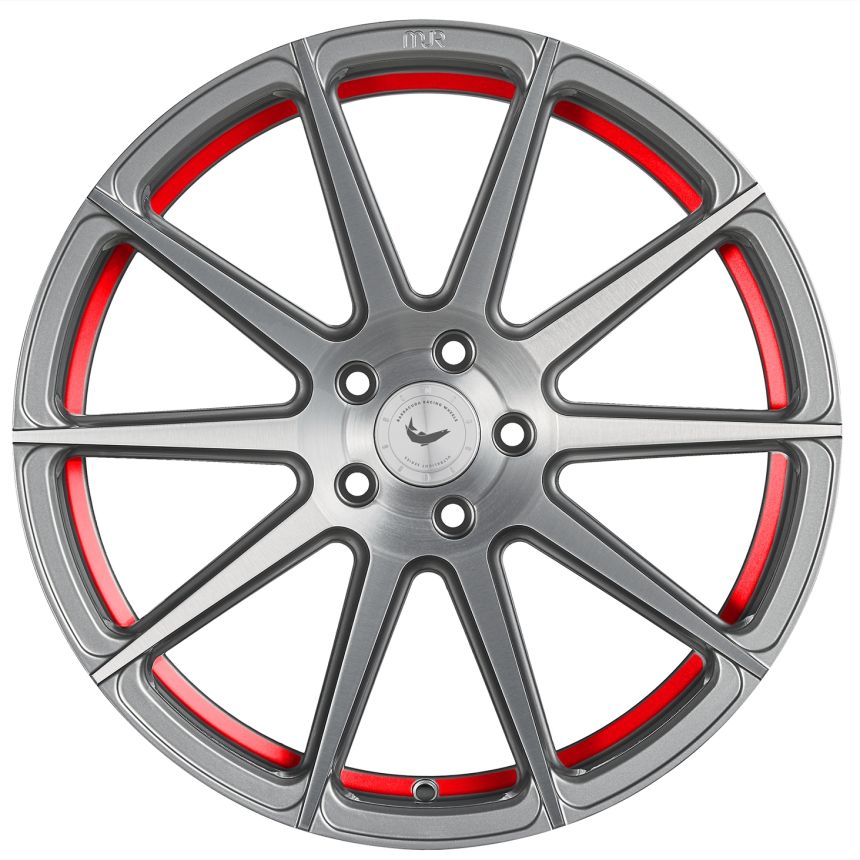 PROJECT 2.0 silver brushed/ undercut Color Trim rot 10.5x22