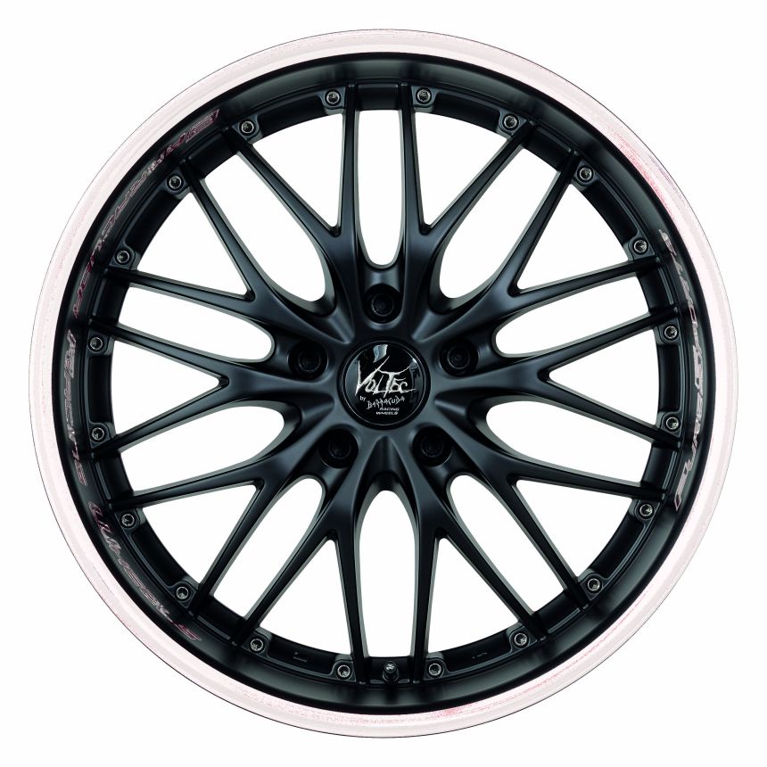 VOLTEC T6 Mattblack Puresports / Color Trim weiss 9x19
