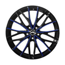 PROJECT 3.0 Black gloss Flashblue 8.5x19