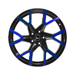 TZUNAMEE EVO Black gloss Flashblue 8x18