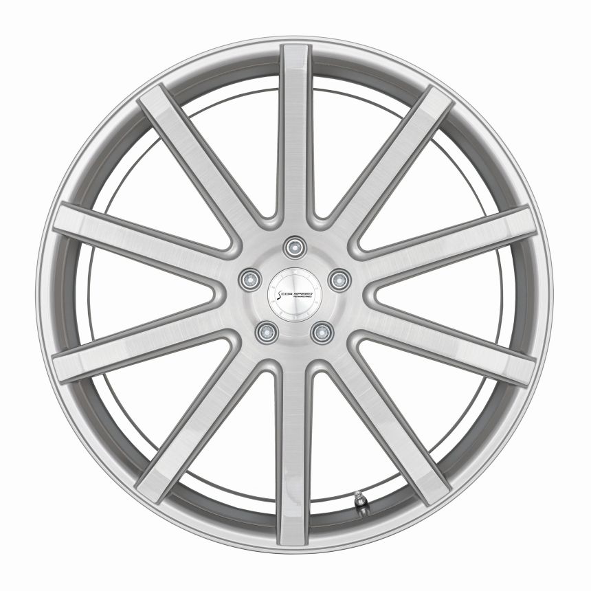 DEVILLE Silver-brushed-Surface/ undercut Color Trim weiß 9x20