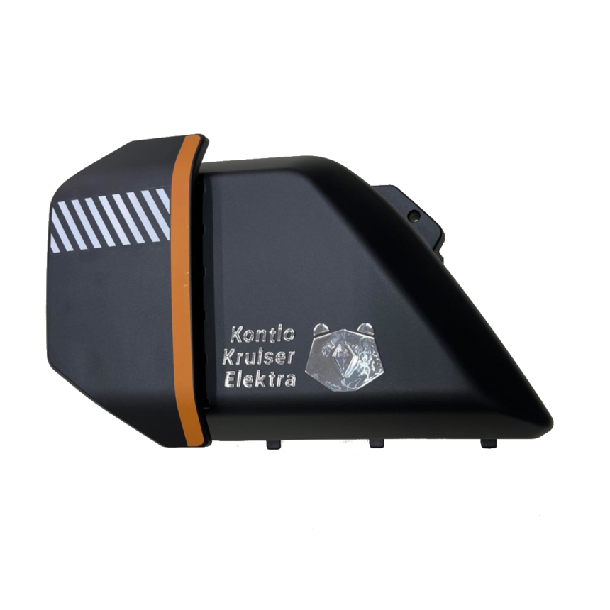 Kruiser Elektra/Forte: Istuimen alapuoleinen kate oikea, musta grafiitti