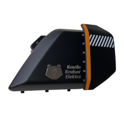 Kruiser Elektra/Forte: Istuimen alapuoleinen kate vasen, musta grafiitti