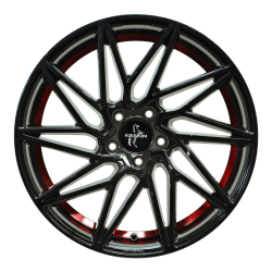 KT20 Black Painted Red Inside  8.5x20