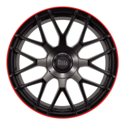 GT1 Matt Black Lip Red 9.5x19