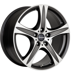 R55 SUV MATT BLACK-FRONT CUT 9.5x20