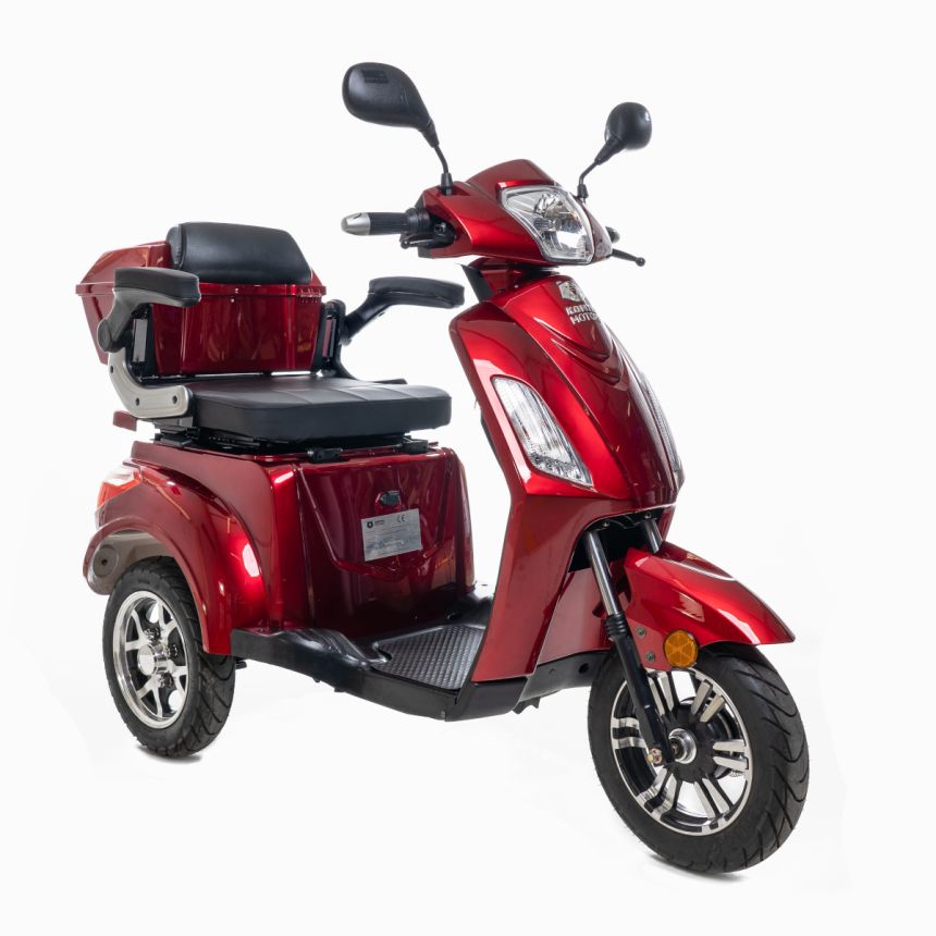 Silverfox 2.0, Metallic Red 1.2kWh litium akku ja 3A laturi