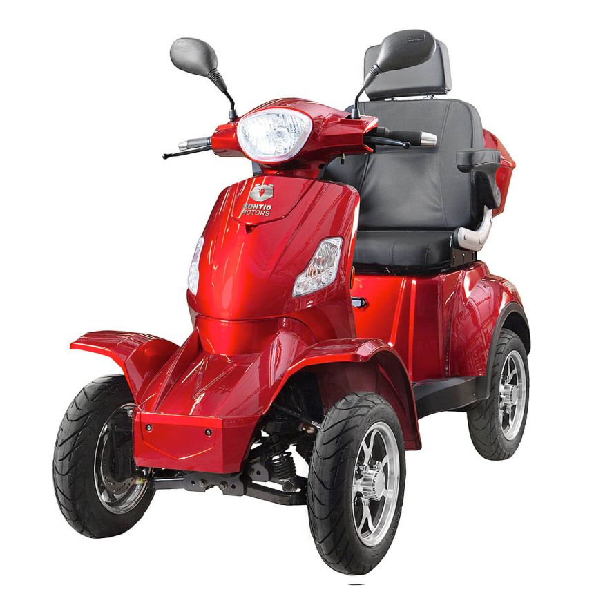 Silverfox Four 2.0, metallic red 2.4kWh litium akku ja 5A laturi
